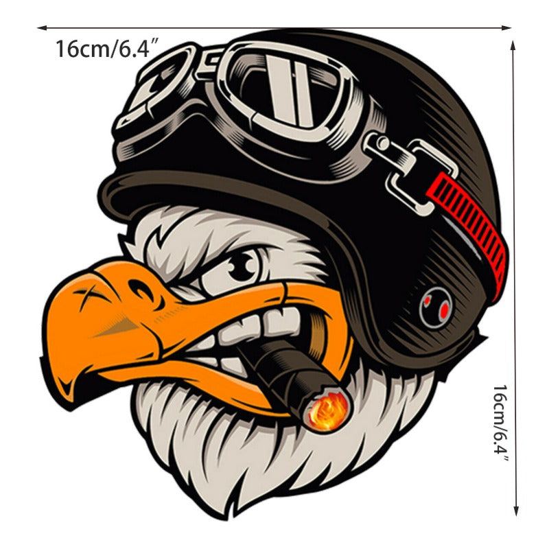 Eagle Smoking Car Sticker – Scratch Cover & Cool Custom Decal for Cars & E-Bikes, Street Style Must-Have
