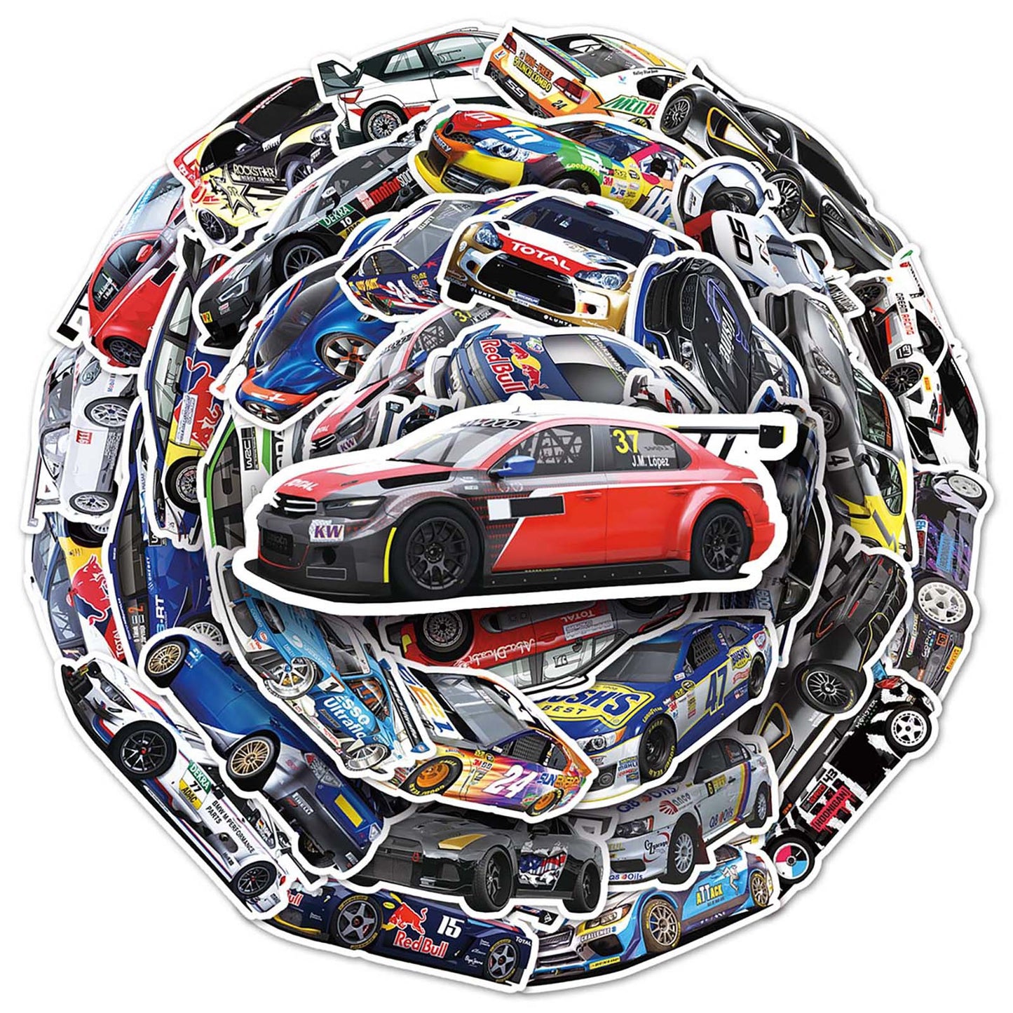 F1 Racing Sticker Pack – 51pcs Graffiti DIY Decals for Laptop, Guitar, Fridge – Must-Have