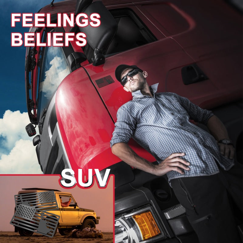 Car Decal – 3D Hollow American Flag Side Badge • Personalized Truck & Car Emblem, Patriotic Pride