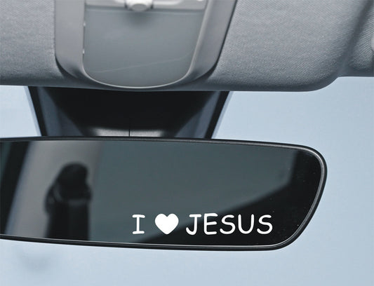 JESUS Car Sticker – Reflective Vinyl Decal with Mirror Finish, Faith-Inspired Waterproof Car Decor