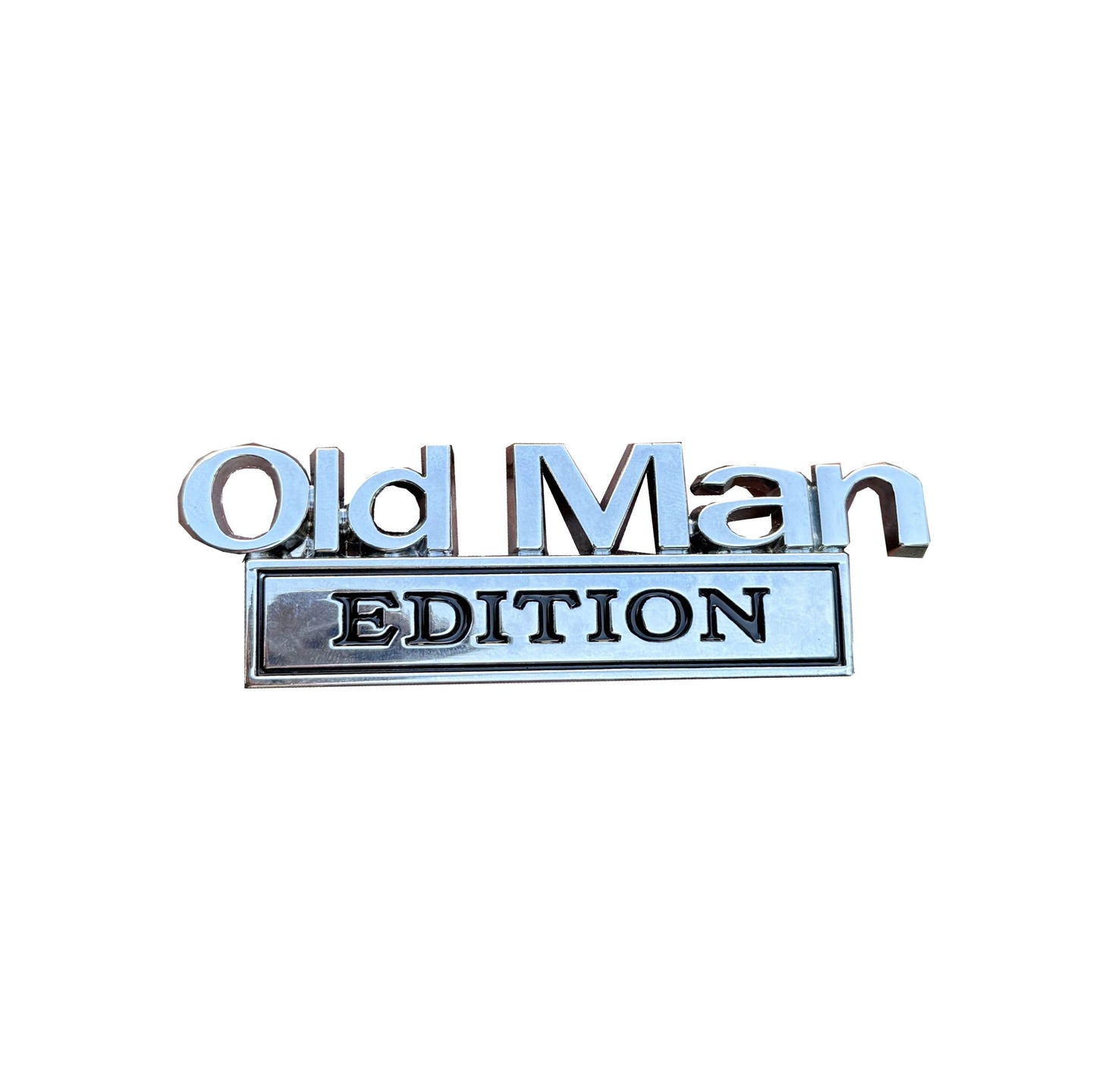 Car Metal “Old Man Edition” Emblem Badge Sticker – Trendy Custom Style, Durable 3D Metal Finish