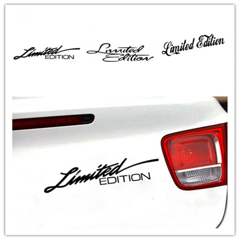 Car Decal Sticker – Reflective Holographic "LIMITED EDITION" Text | Night Visibility | Cool & Bold Styling