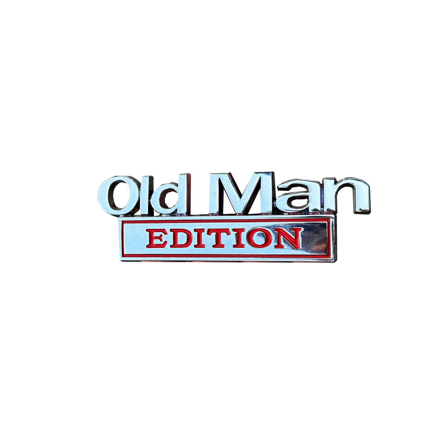 Car Metal “Old Man Edition” Emblem Badge Sticker – Trendy Custom Style, Durable 3D Metal Finish