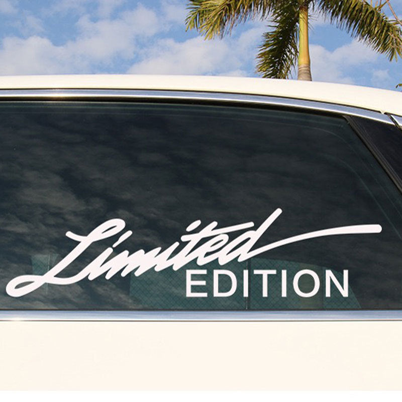 Car Decal Sticker – Reflective Holographic "LIMITED EDITION" Text | Night Visibility | Cool & Bold Styling