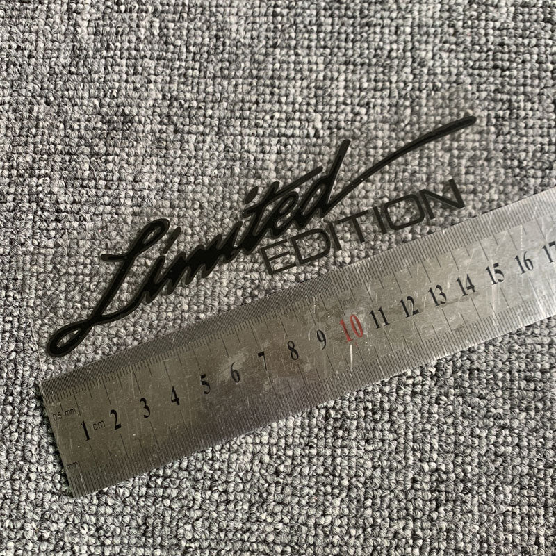 Car Decal Sticker – Reflective Holographic "LIMITED EDITION" Text | Night Visibility | Cool & Bold Styling