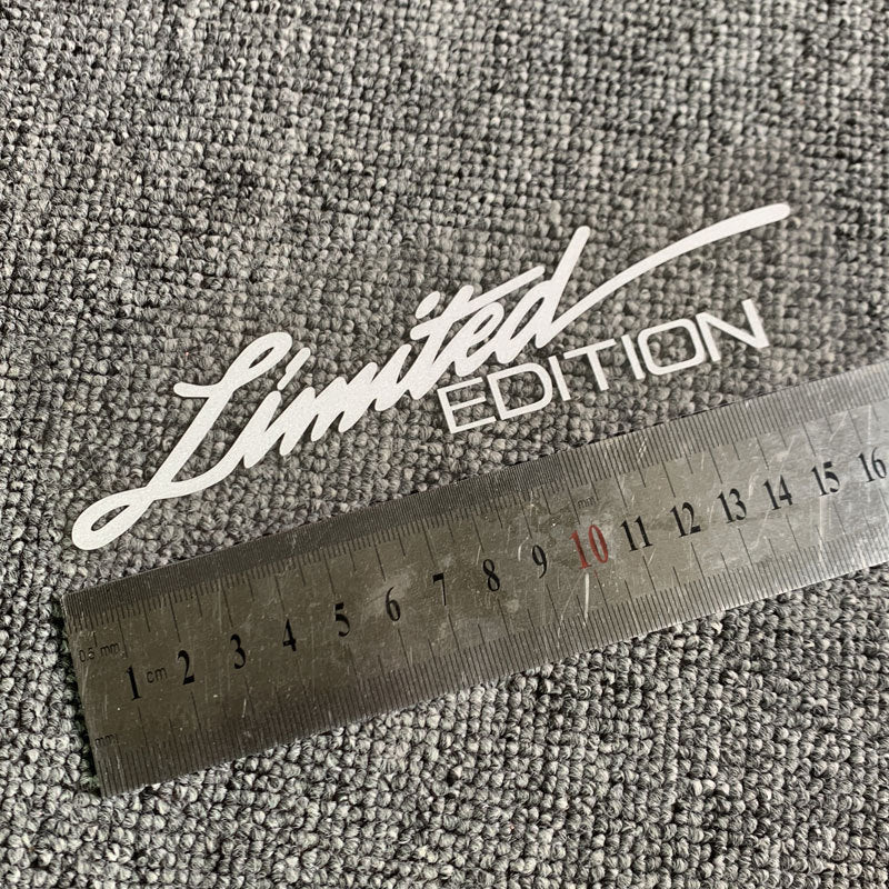 Car Decal Sticker – Reflective Holographic "LIMITED EDITION" Text | Night Visibility | Cool & Bold Styling