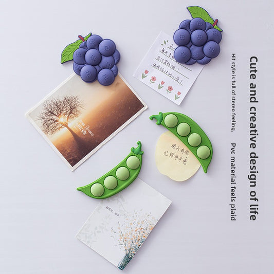 Creative Fruit Magnets - Strong Magnetic DIY Fridge Stickers, Interchangeable Whiteboard Decor, Fun & Cute Home Office Accessories